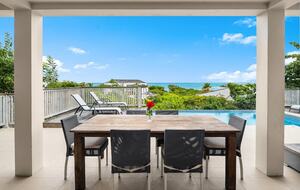 Outdoor dining area and patio