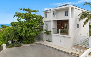 Parking area and front of home