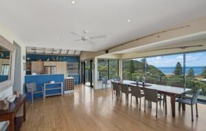 Dining area and kitchen