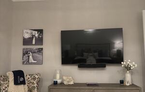 Master bedroom with TV