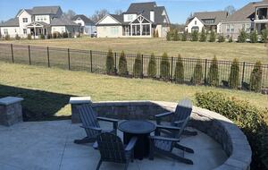 Lower patio with firepit