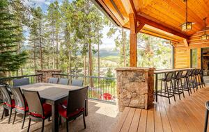 Back patio and dining area