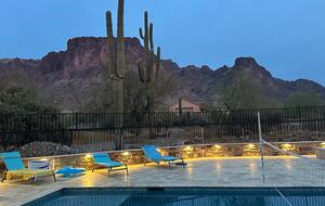 Mountain-Framed Private Estate with Entertainment Pavilion & Outdoor Oasis - Apache Junction, Arizona
