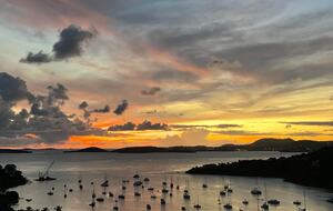 Sunset from the deck