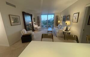 View of living room from kitchen