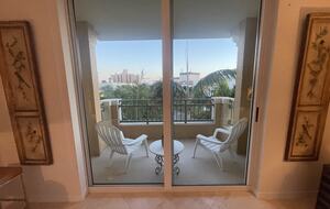 Balcony off of the living room