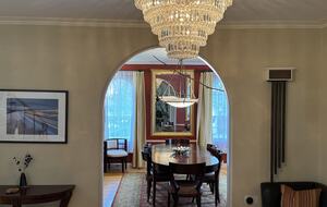 View from the entry into the dining room