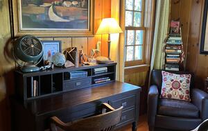 The Pine Room's desk area