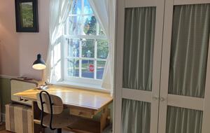 The Sweetpea Room's desk area