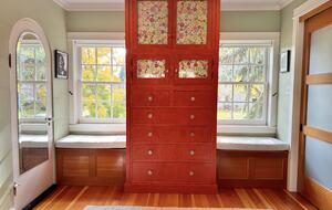 The Main Bedroom over looks the front lawn