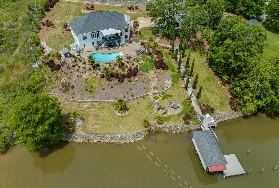 Panoramic Lake Wylie Escape with Private Pool & Dock - Rock Hill, South Carolina