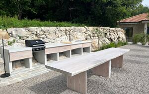 A Serene Stone Villa with Adriatic Sea Views - Poljane, Croatia