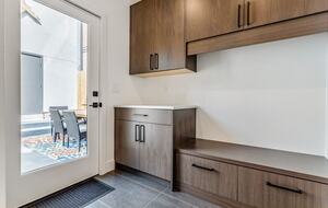 Mudroom from two car garage