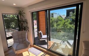 1st Master bedroom sitting area and outside deck