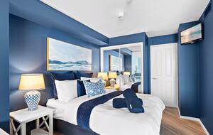 Queen Bed styled with Hamptons Sheridan linen