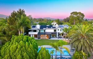 Canyon View Estate with Private Tennis Court & Luxe Casita - Encinitas, California