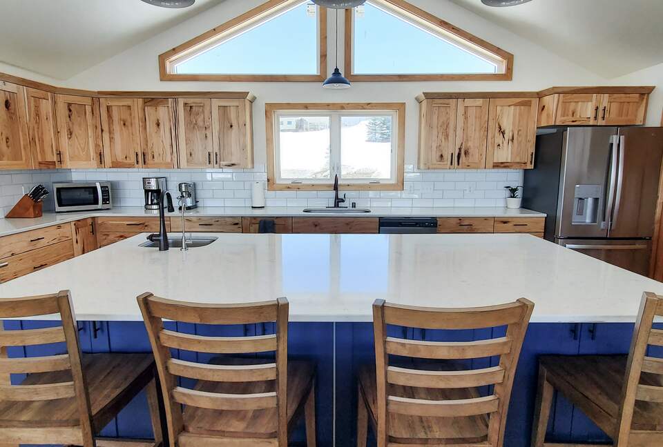 Large open kitchen