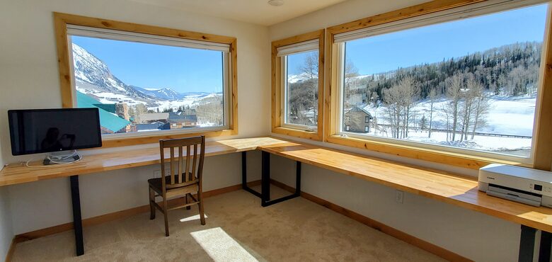 Dedicated office space with outstanding views
