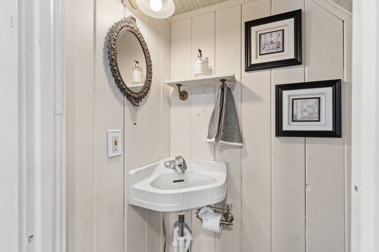 1/2 bath on the first floor