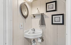 1/2 bath on the first floor