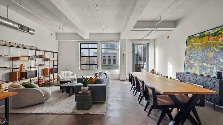 Picture of Iconic Eastern Columbia Loft with Balcony and City Views - Luxury Home ...