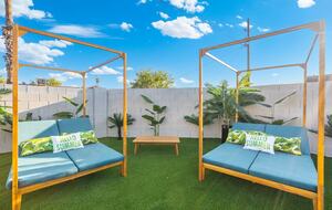 Colorful Oasis with Poolside Cabanas & Modern Flair - Phoenix, Arizona