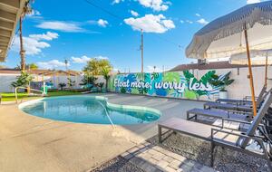Colorful Oasis with Poolside Cabanas & Modern Flair - Phoenix, Arizona
