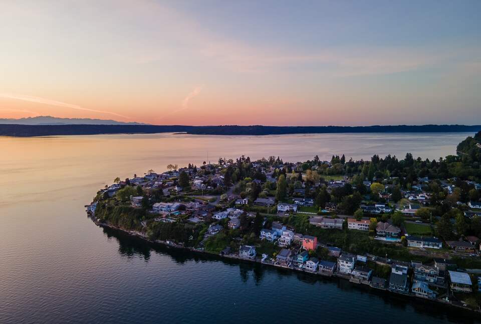 Beautiful Browns Point light house/park around the corner