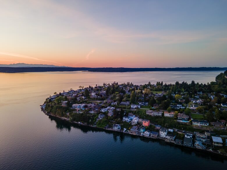 Beautiful Browns Point light house/park around the corner