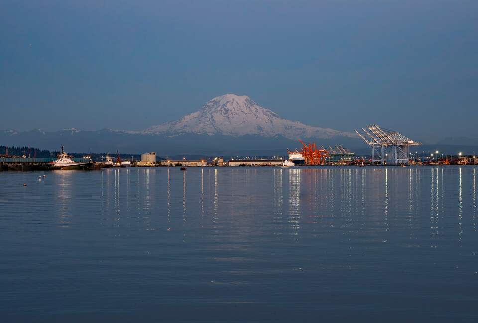 Mount Rainier is just out your back door.