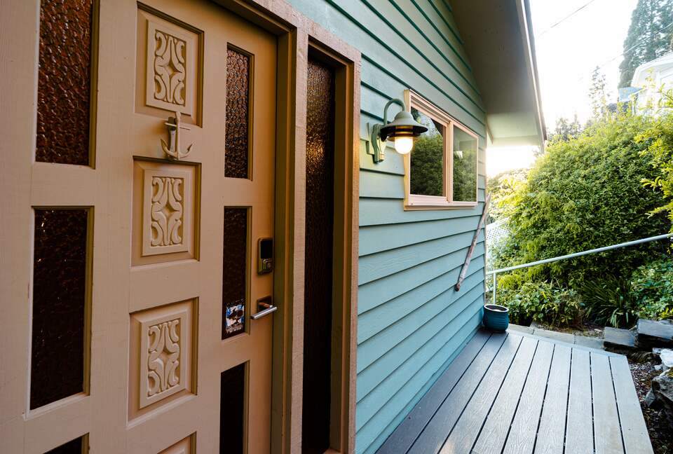 Every once in a while you might see a part of the 1920's beach cabin.