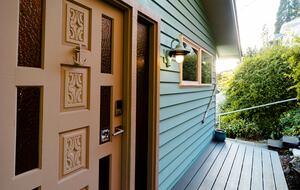 Every once in a while you might see a part of the 1920's beach cabin.