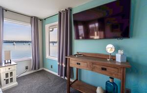 New smart tv's in every bedroom, living room and kitchen.