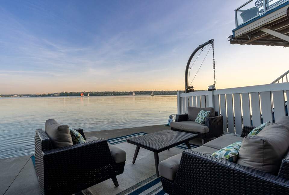 You will see massive ships come by almost daily.