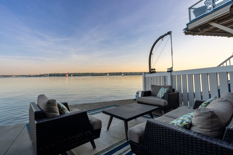 You will see massive ships come by almost daily.