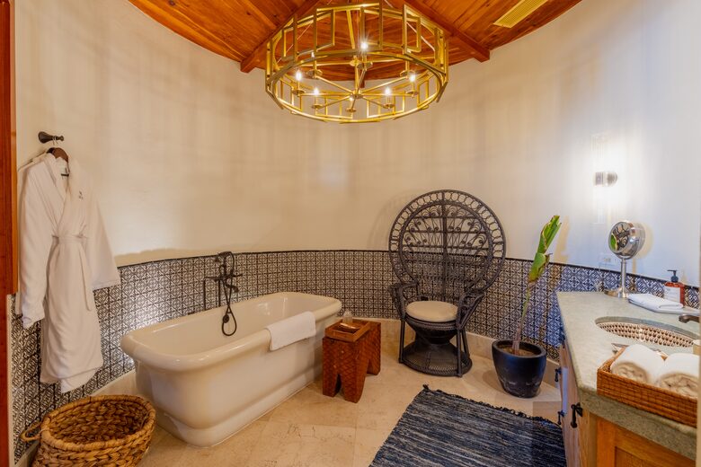 Bathroom with hot tube (Master Bedroom)