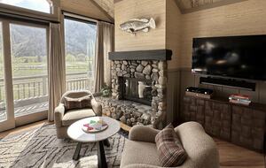 Living Room with Deck