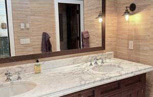 First Guest room Ensuite with shower and tub