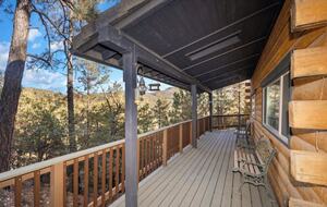 Deck seating to take in the majestic views