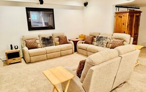 Theater room on lower level