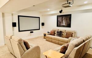 Theater room on lower level