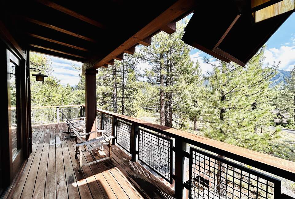 South deck overlooking Lookout Mountain & Carson Range