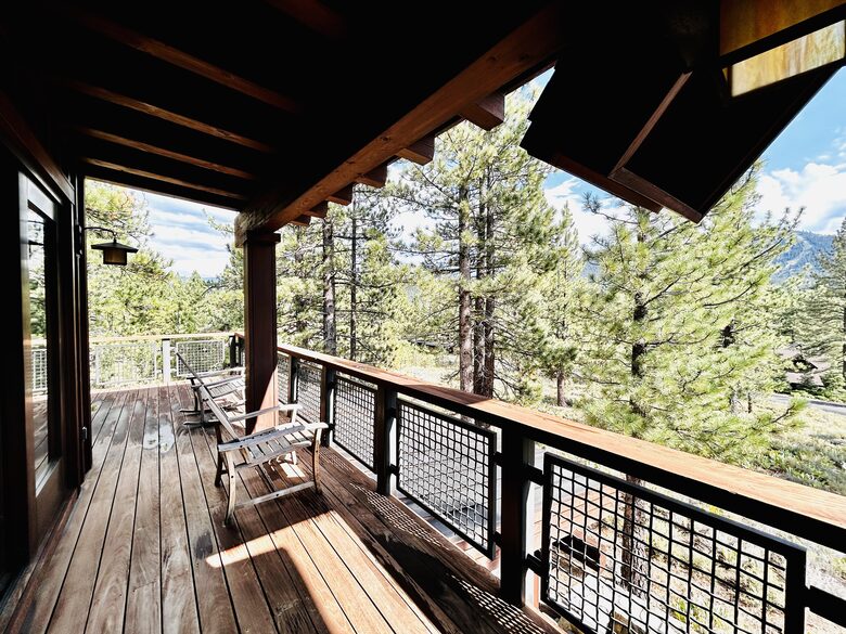 South deck overlooking Lookout Mountain & Carson Range