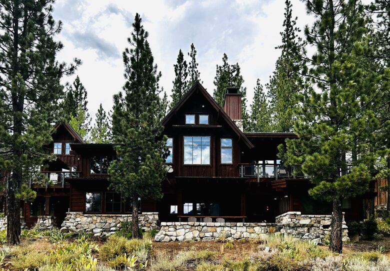 Back of house overlooking Lookout Mountain and forest