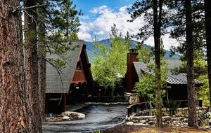 Driveway and front of house, guest house to the right