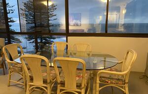 Dining looking at the ocean