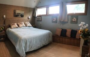 master with private entrance & deck