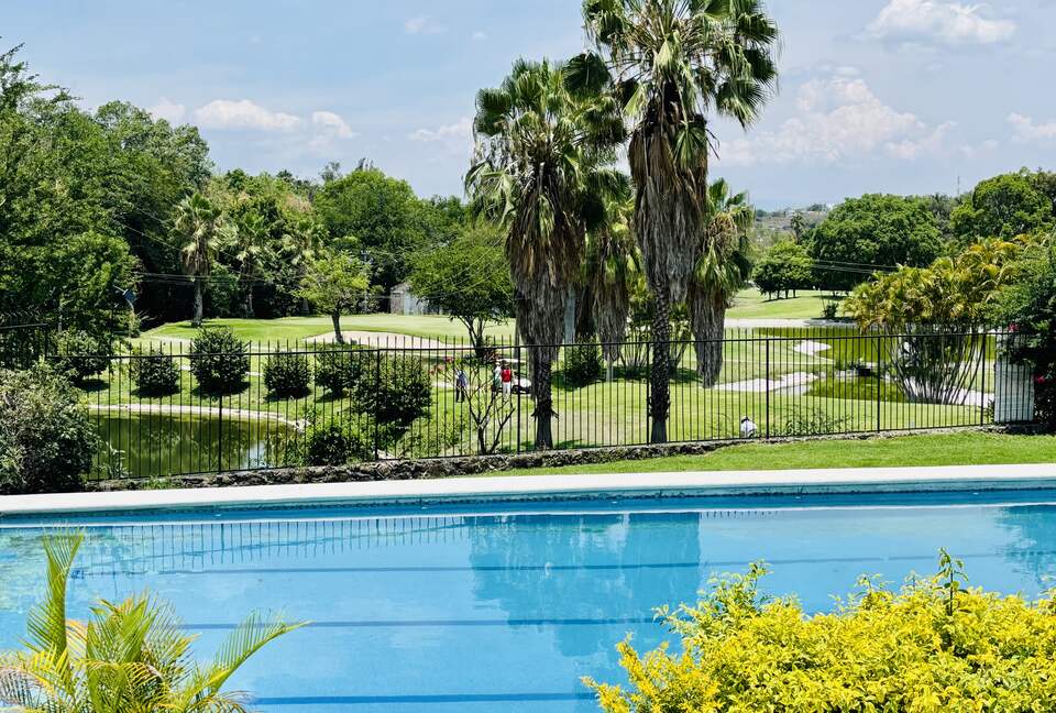 Golf course view from Pool balcony