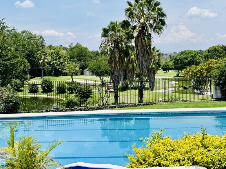 Golf course view from Pool balcony