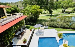 Pool and golf course view